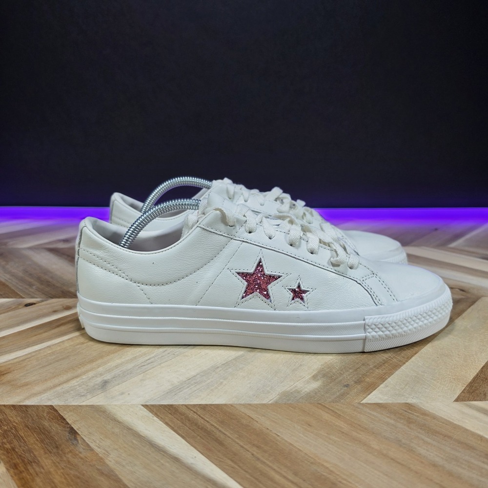 Converse x Turnstile One Star Pro Men's 10.5 White Pink A08655C Sneakers